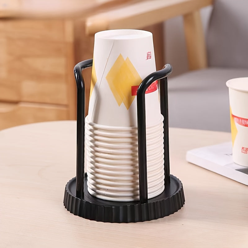 Stylish Disposable Cup Holder - Space-Saving Tabletop Storage Rack for Spa, Home, Office, Bar, Cafe | Easy to Use, Sturdy, Convenient