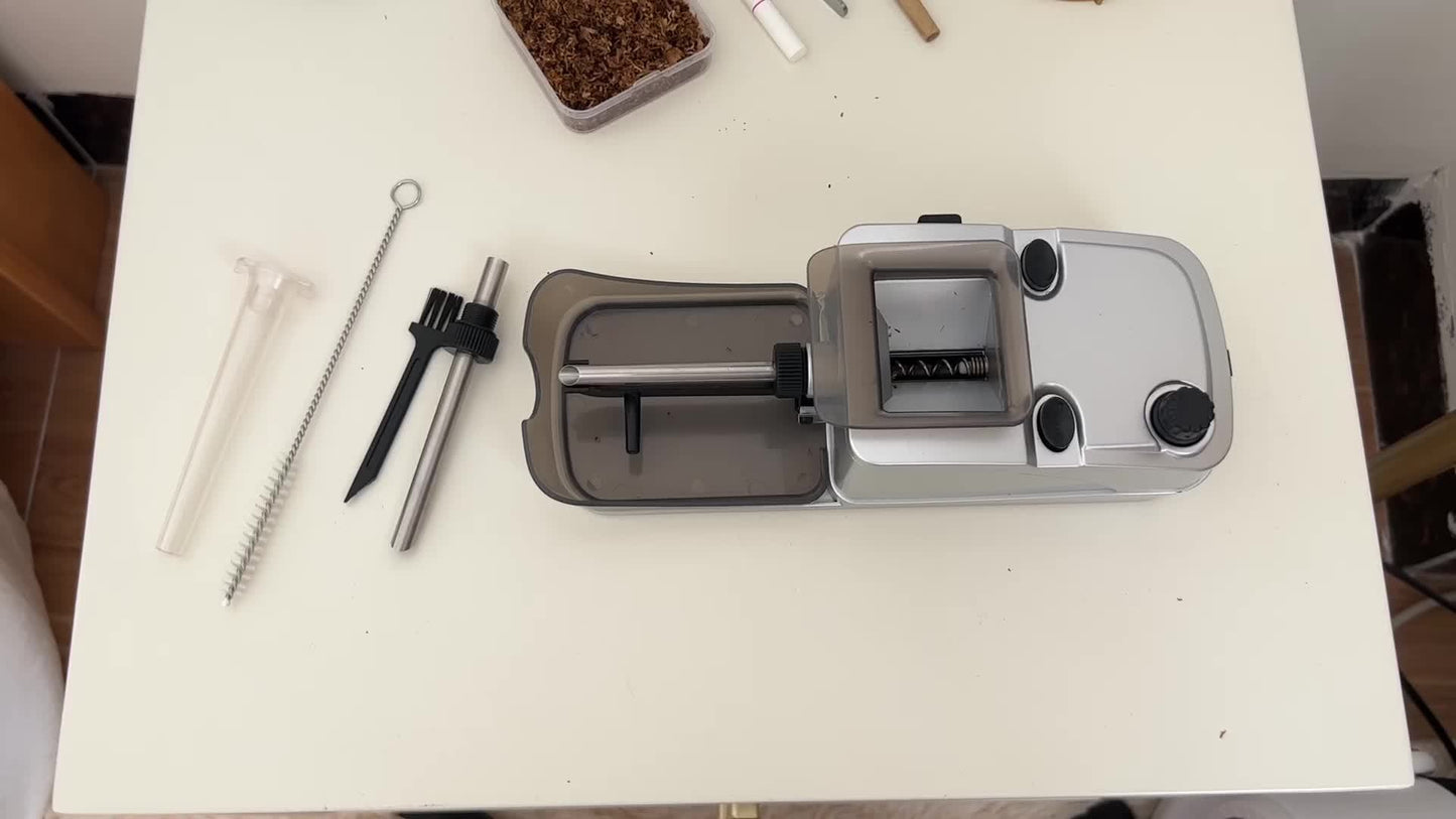 3-in-1 Electric Pre Roll Machine – Automatic Tobacco Roller for 6.5mm & 8mm Tubes and Pre Roll Cones – Fast, Easy Rolling with Adjustable Speed and Compact Design