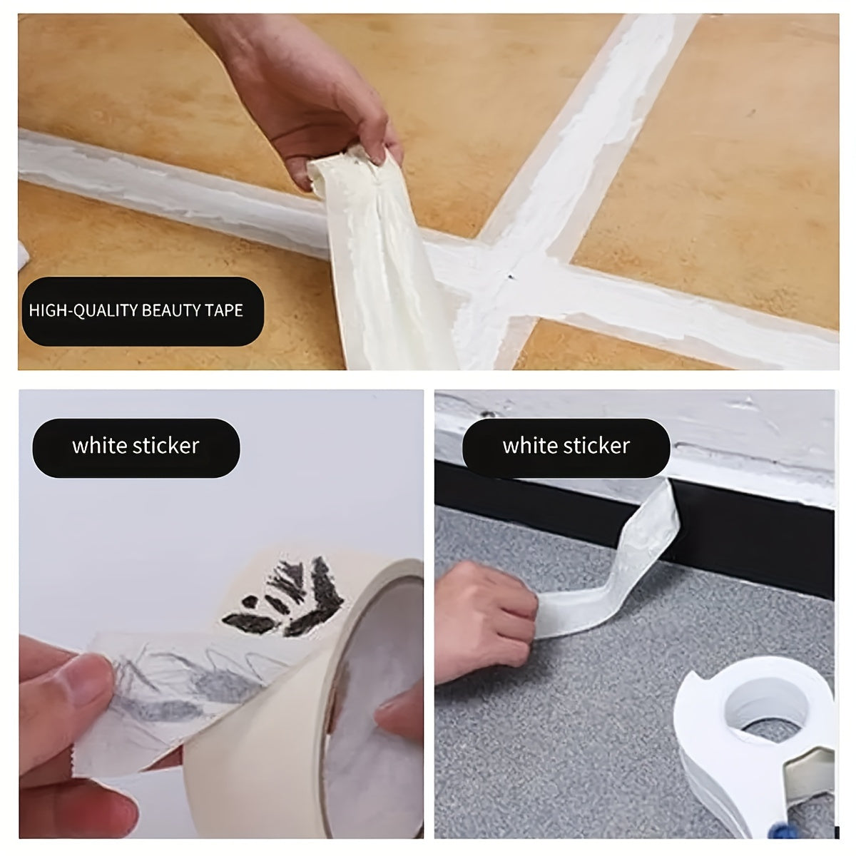 Professional Painter's Masking Tape Dispenser - Durable ABS, Ideal for Home and Industrial Use