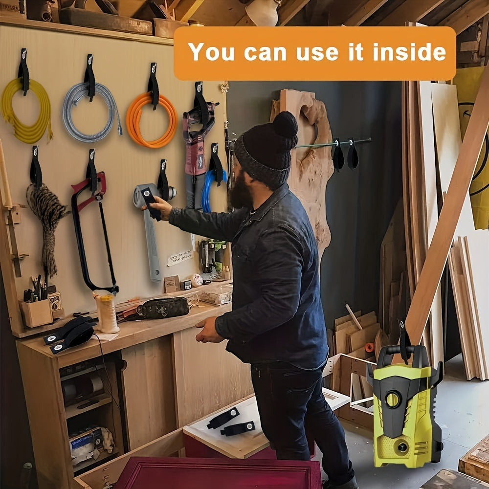 3pcs Hook and Loop Cord Organizer Straps - Versatile Cable Wraps for Home, RV and Garage Storage