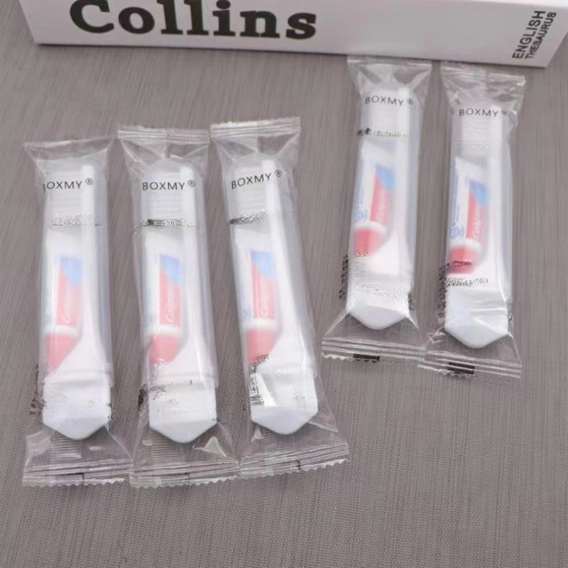 6-Pack Portable Folding Toothbrushes - Soft Bristles, Compact Design for Easy Storage, Ideal for Adults, Travel, and Camping