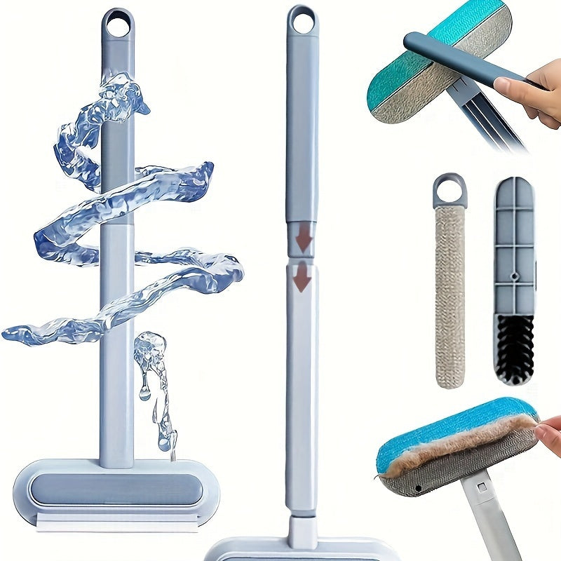 Dual-Action Pet Hair Remover Brush - Washable and Reusable Tool for Dog Fur on Carpets and Sofas