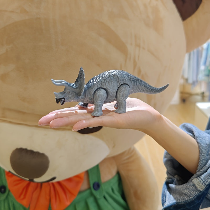 4 Pack Battery-Free Walking Dinosaur Toy Set - Triceratops, Stegosaurus, Brachiosaurus, Tyrannosaurus Rex - Suitable for Ages 3-6