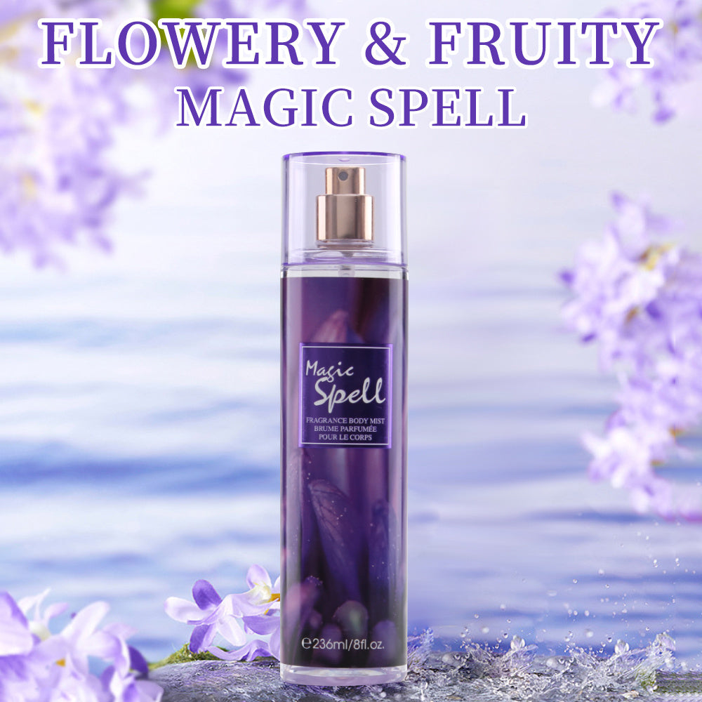 Peach & Cherry Blossom Body & Hair Fragrance Mist with Aloe Vera & Chamomile - Women's Perfume Spray 236mL/8 Fl Oz