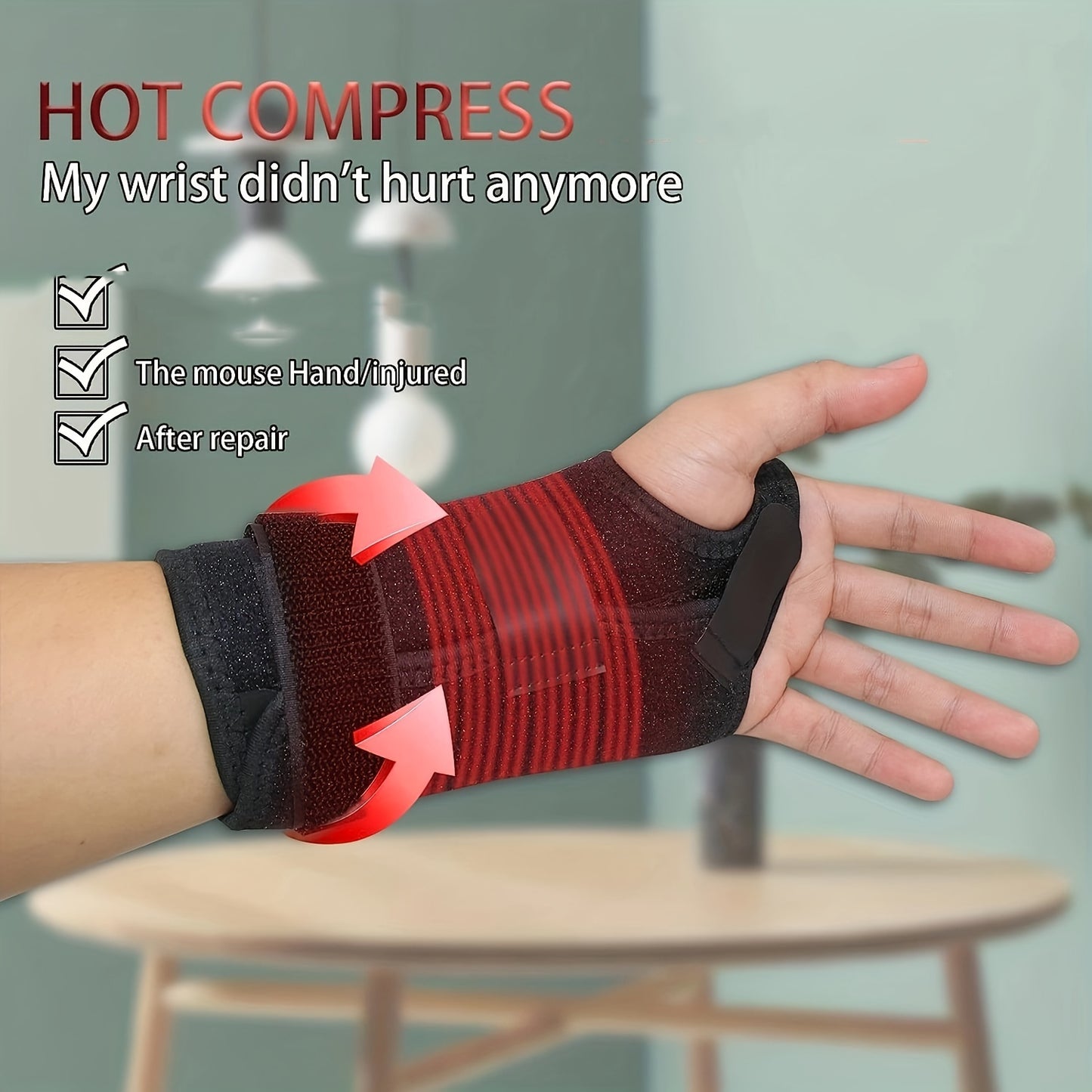 Wrist Massage Protector – 3 Level Adjustable Massage Tool for Relaxation and Relief
