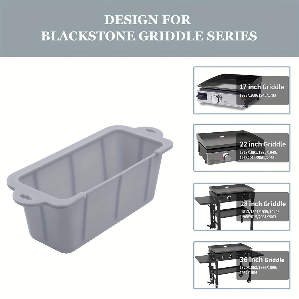 Reusable Silicone Grease Drip Liner – Easy-Clean, Durable Blackstone Accessory – Compatible with Blackstone Griddles for BBQs and Grilling (1pc)