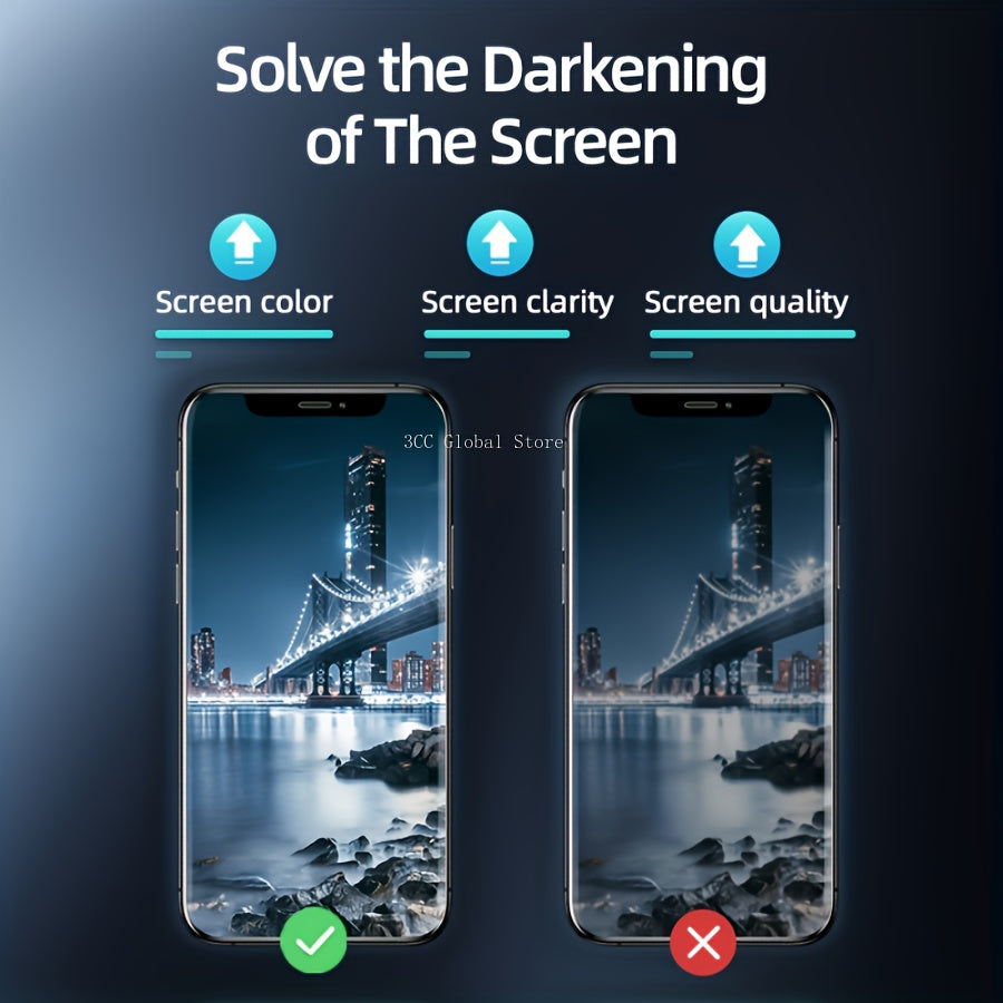 9D Tempered Glass Privacy Screen Protector for iPhone - Anti-Peep, Full Cover Glossy Screen Guard, Compatible with iPhone 7/8 Plus/X/XR/XS Max/11/12/14/15/16 Pro Max