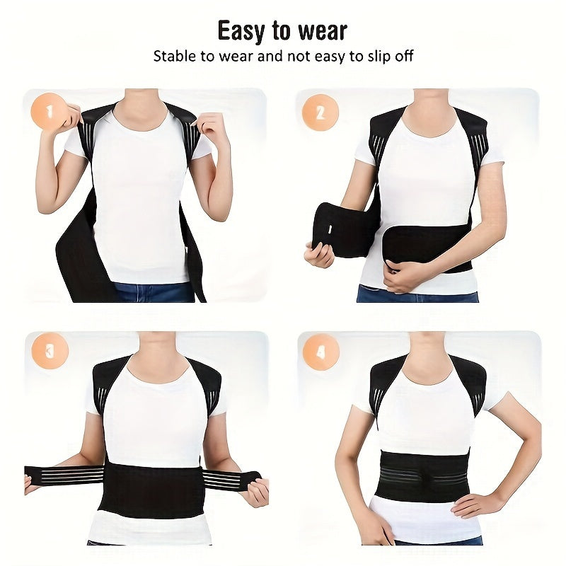 Shoulder Protector Vest β Adjustable Back Shawl with Magnetic Support, Hot Compress for Waist and Spine, Orthotic Strap for Men and Women