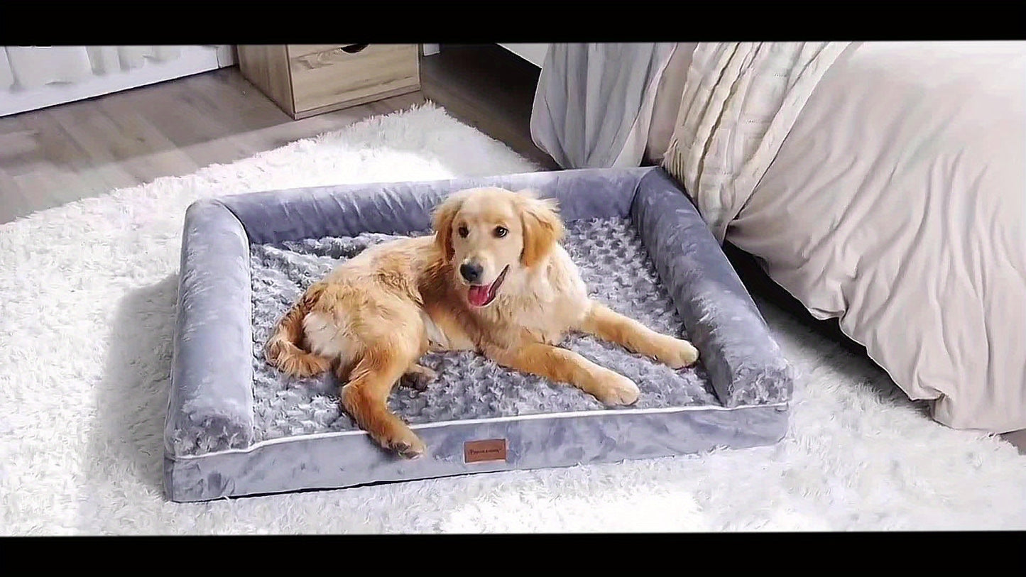 Orthopedic XL Dog Bed for Extra Large Dogs – Removable Washable Cover, Ideal for Crates