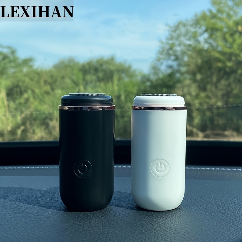 Compact USB-Charged Mini Electric Shaver - One-Touch, Durable Stainless Steel, Floating Head | Long Battery Life, Washable