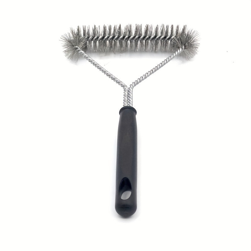 Extra-Long Handle Y-Design Grill Cleaner Brush – Durable Stainless Steel Bristles for Non-Stick BBQ Cleaning – Ideal Outdoor Grills Accessory, Perfect for School Supplies and Back to School (1pc)