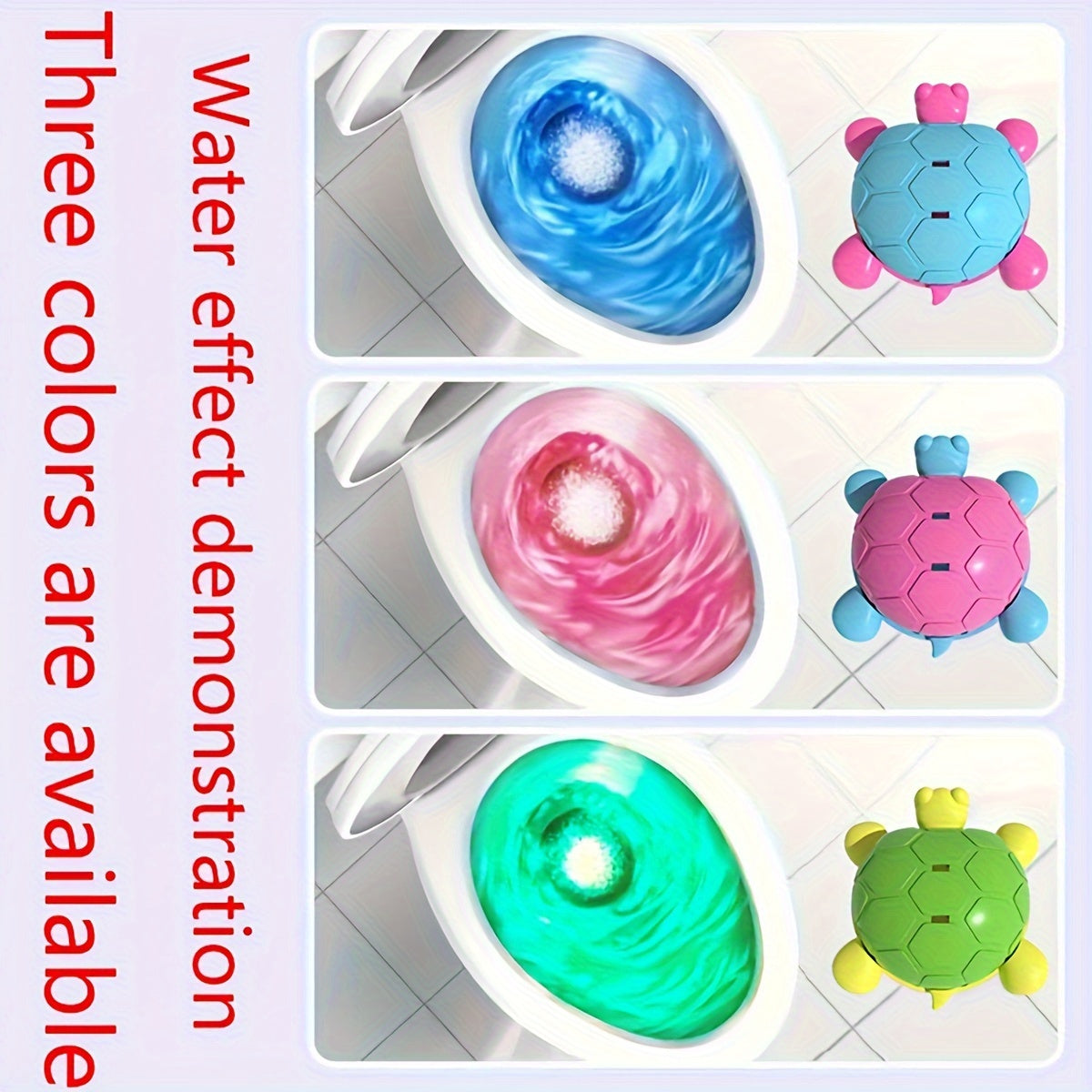 Turtle-Shaped Blue Bubble Toilet Cleaner β Fragrant Gel for Powerful Stain and Odor Removal, Residue-Free
