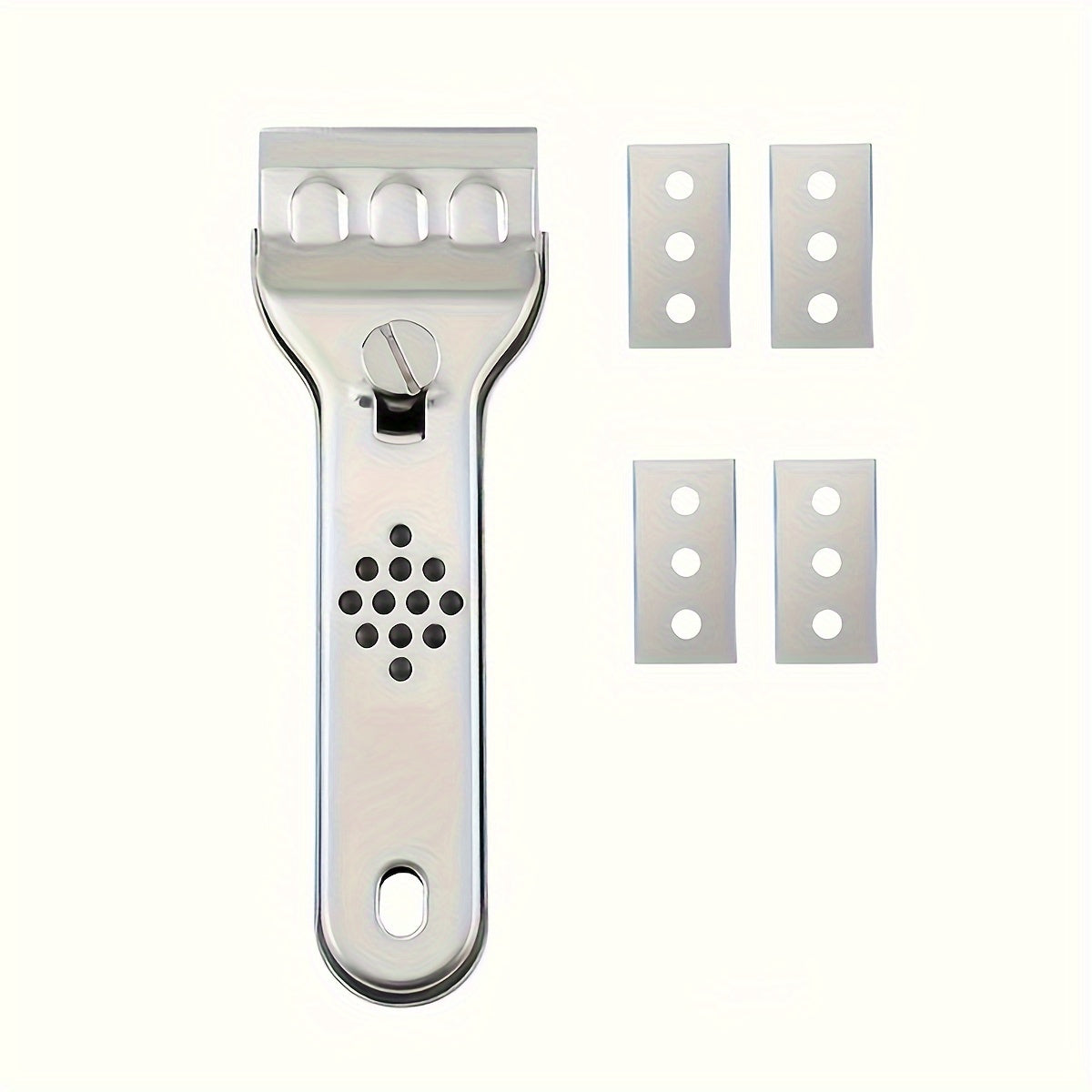 6pcs Multi-Purpose Cleaning Scraper Set - Includes Blades, Ideal for Kitchen, Paint Removal & Ceramic Cooktops, Essential for Apartments and Schools