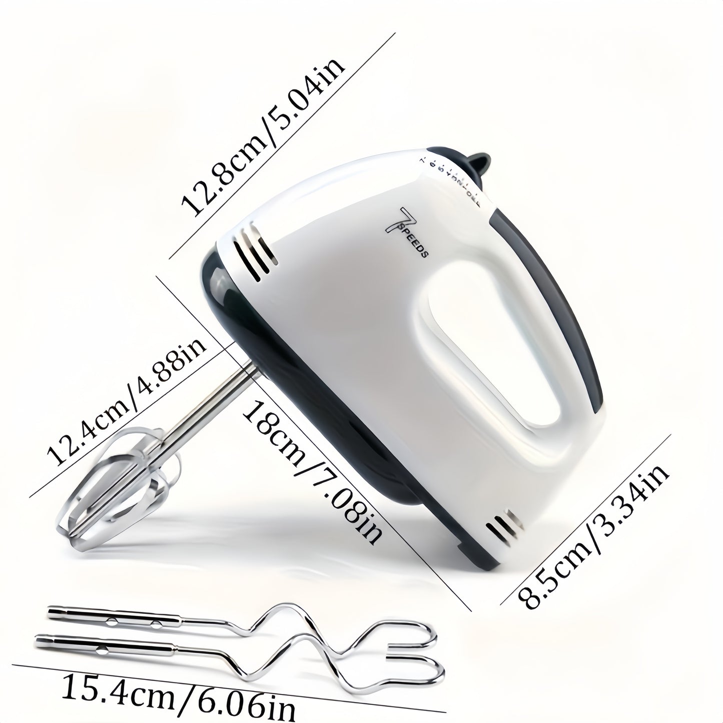 PANCERKA 7-Speed Electric Hand Mixer Set - Includes Egg Beater, Whisk, Food Stirrer - Versatile Kitchen Appliance, 110V