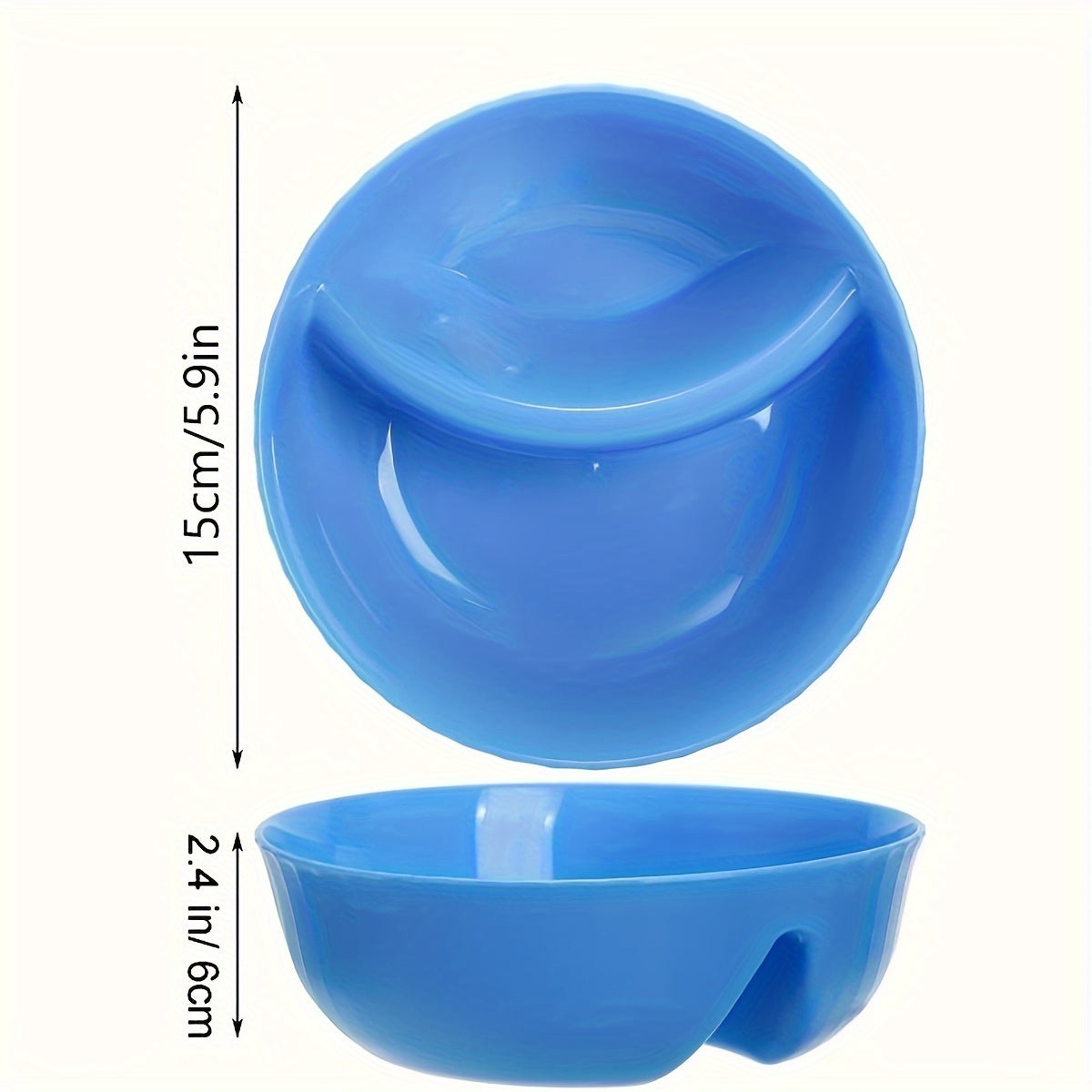 6PCS Set Plastic French Fry Bowls - 6 Color Non-Fragile Multifunctional Snack Bowls, Dipping Cups, Sauce Bowls, and Potato Chip Holders