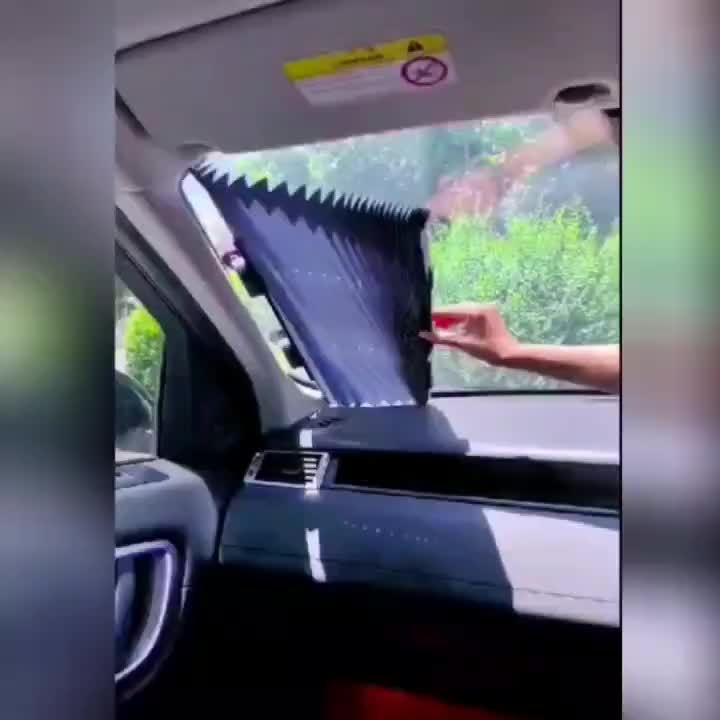 Easy-Install 18.1" Auto-Fold Car Sunshade – Ultimate UV Protection & Heat Insulation, Universal Fit for All Vehicles