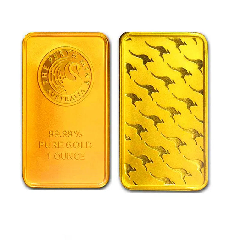 Australia Gold Bar Series – Brass Core Fake Gold Block with Serial Number, Sealed Packaging, Craft Collection Gift