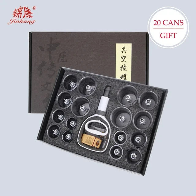 Cupping Therapy Set — Vacuum Suction Cups for Massage, Anti-Cellulite & Physiotherapy Body Treatment