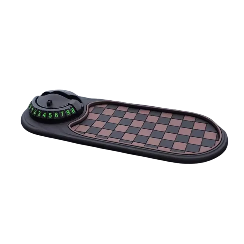 SEAMETAL 2-in-1 Car Dashboard Mat - Anti-Slip Phone Holder with 360° Rotating Mount and Adhesive Grip for Smartphones