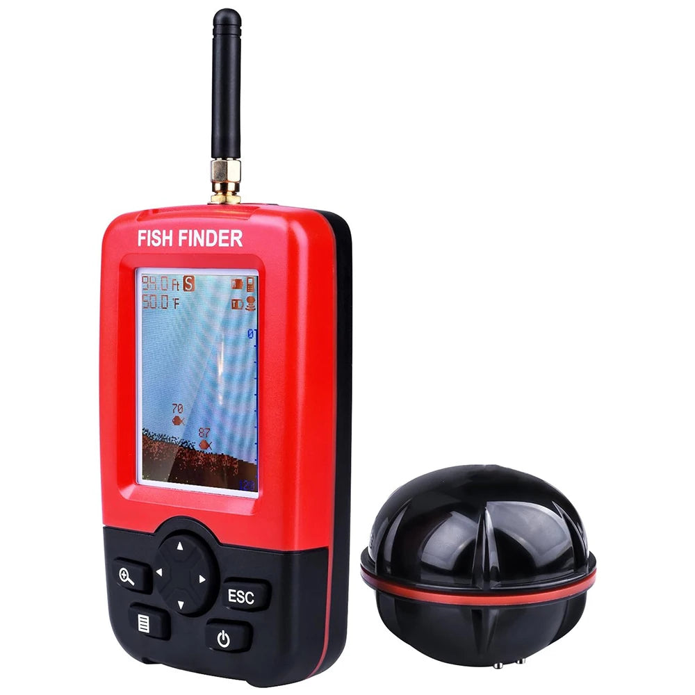 Wireless Sonar Fish Finder β Portable Underwater Fishing Detector & Echo Sounder with Fishing Alert