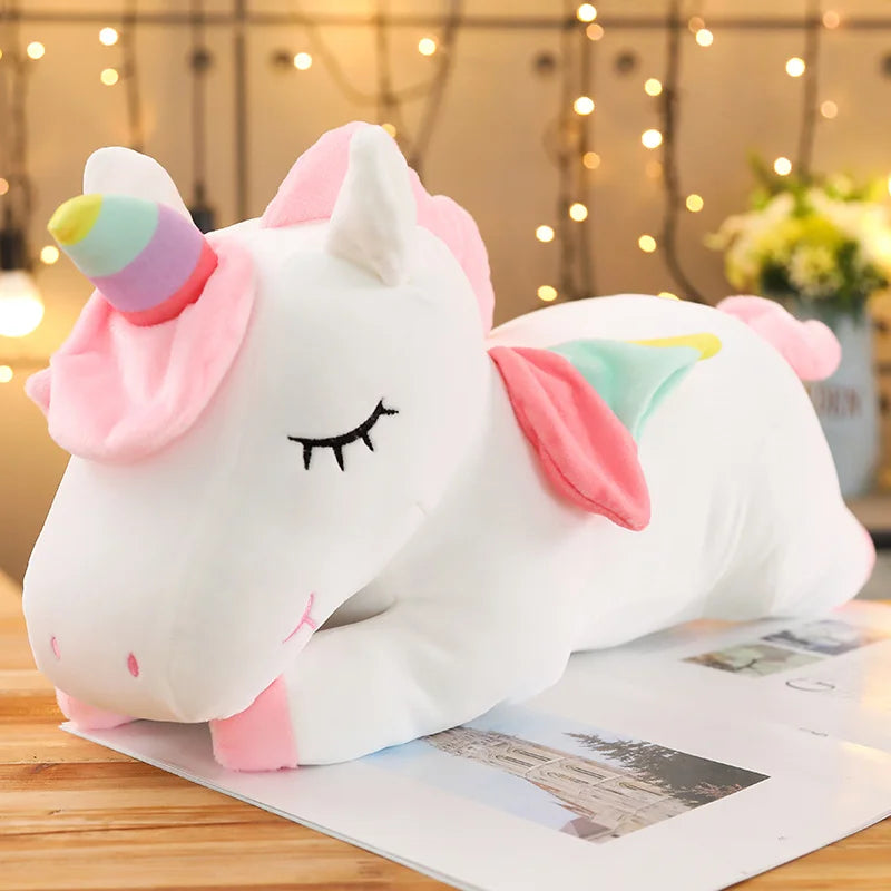 25cm Kawaii Giant Unicorn Plush Toy β Soft Stuffed Animal Horse Doll, Perfect Pillow & Birthday Gift for Girls