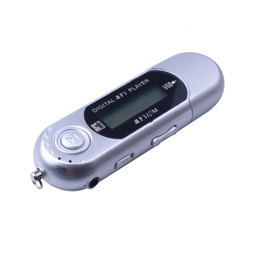 Mini USB MP3 Player with LCD Screen β USB 2.0 Music Player with FM Radio Function & Flash Drive Design