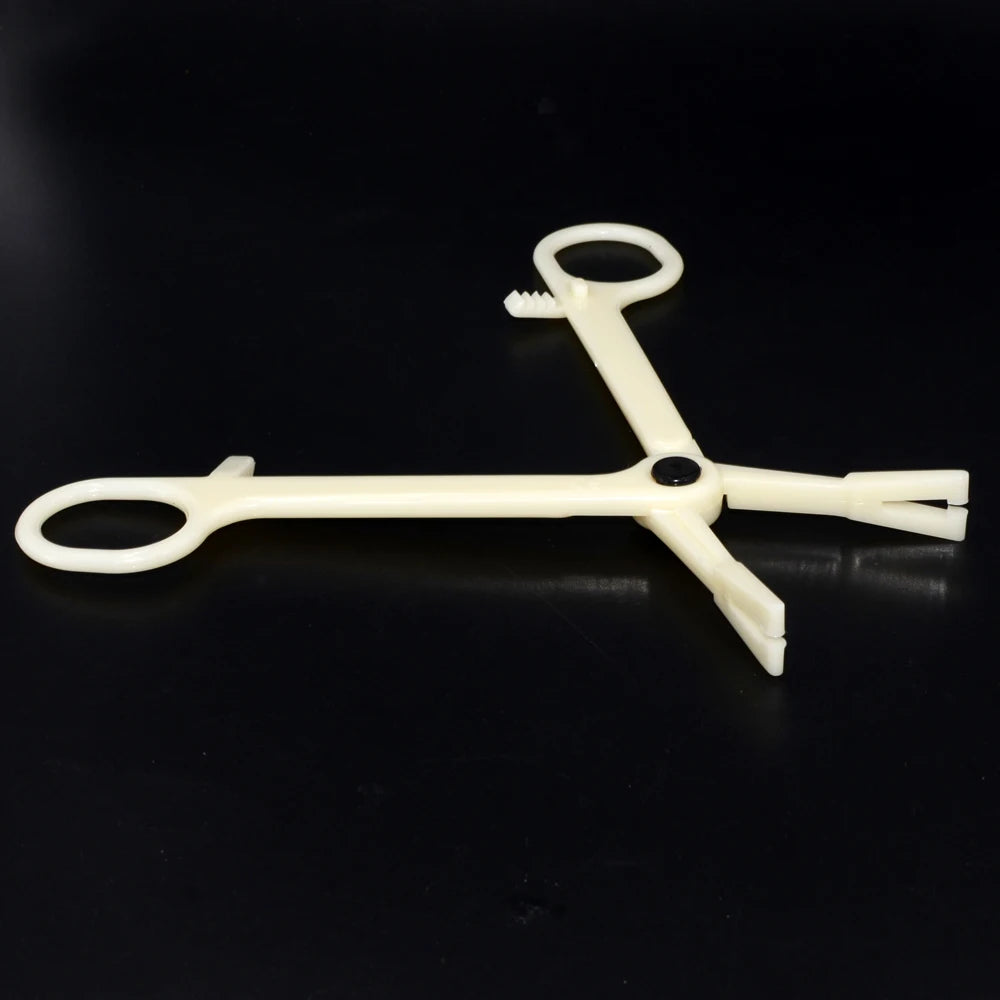 Acrylic Body Piercing Forceps Clamp – EO Gas Sterilized Tool for Ear, Lip, Navel, Nose & Septum Piercings