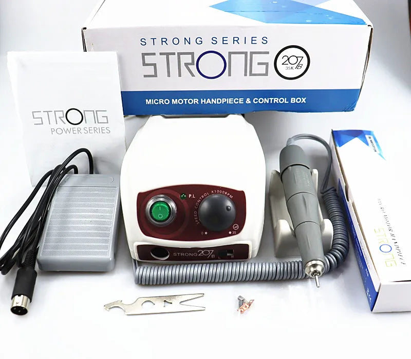 STRONG 210/207B 65W Nail Drill – 50000RPM Manicure & Pedicure Machine, Professional Nail Art Polishing Drill Machine