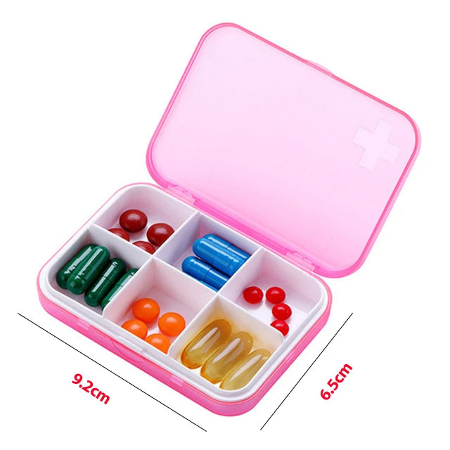 Folding Pill Case β Portable Medicine Organizer, Capsule & Tablet Storage Box, Empty Pillbox Container