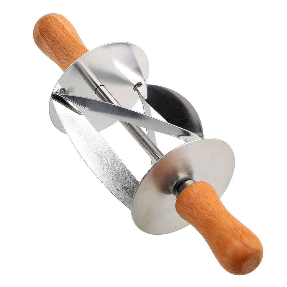 Stainless Steel Croissant Bread Dough Pastry Rolling Cutter: Baking Tool for Perfect Croissant