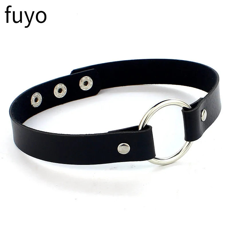 New Spike Choker Necklace β Punk Faux Leather Collar with Big Rivets, Studded Goth Style for Women & Men