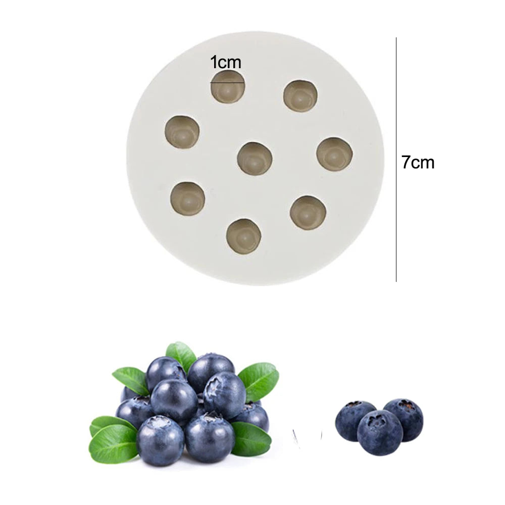 Raspberry & Blueberry Silicone Mold β DIY Candle, Resin, Fondant, Chocolate & Baking Decoration Mould (M2628)