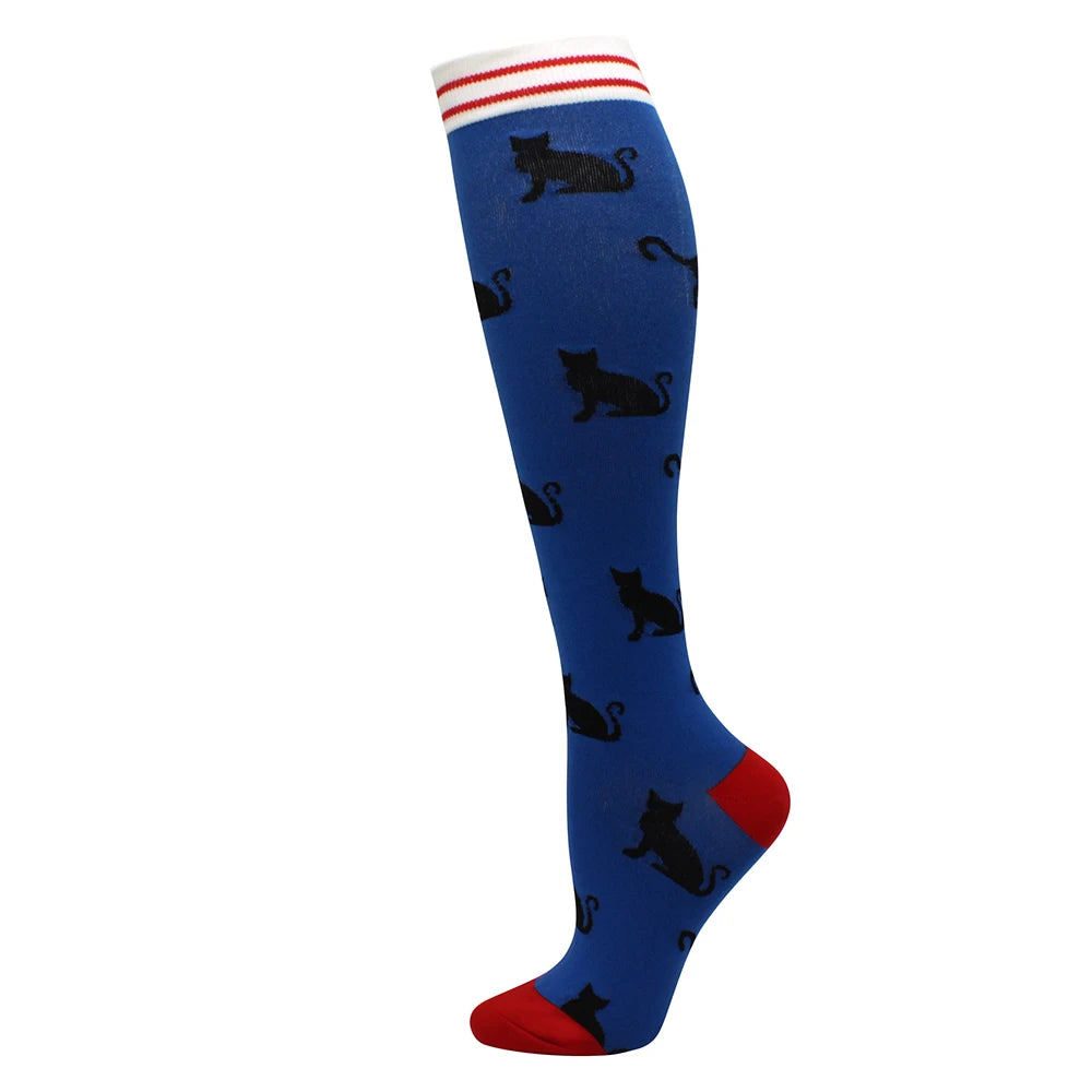 Compression Support Socks for Men & Women β Running Nursing Stockings for Edema, Varicose Veins & Blood Circulation Sports Wear