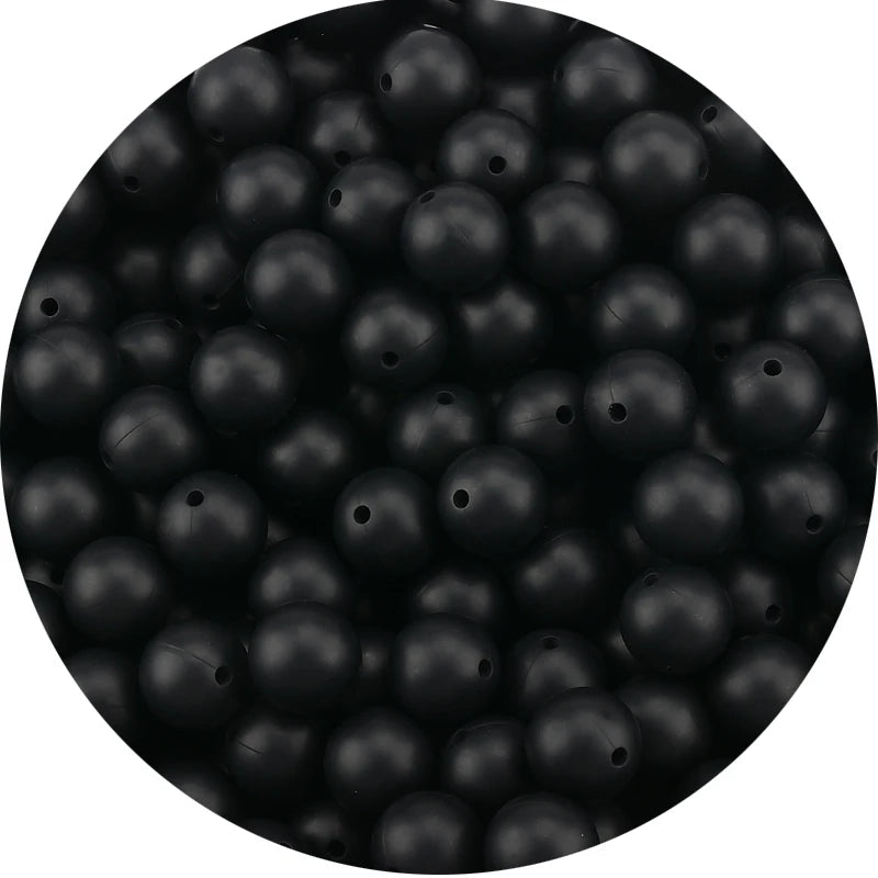 LOFCA Silicone Teething Beads - 20pcs 15mm Round Baby Chew Beads for DIY Teether Toys Infant Accessories