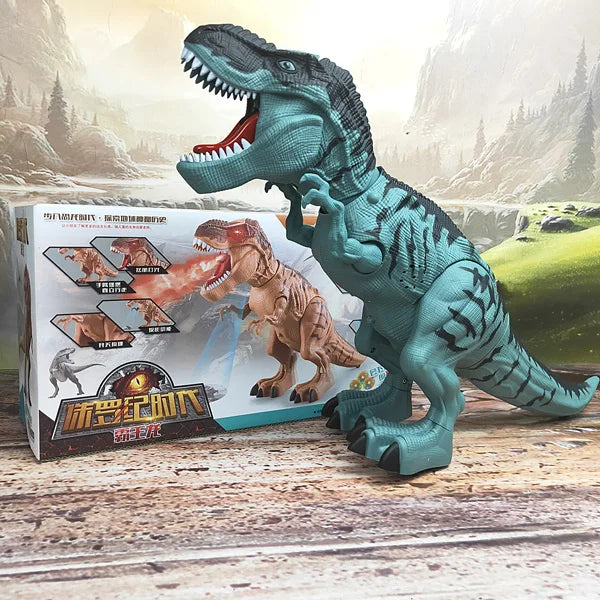 Large Electric Walking Dinosaur Toy β Spray, Lay Eggs, Light, and Sound Features | Mechanical Dinosaur Robot Model for Kids
