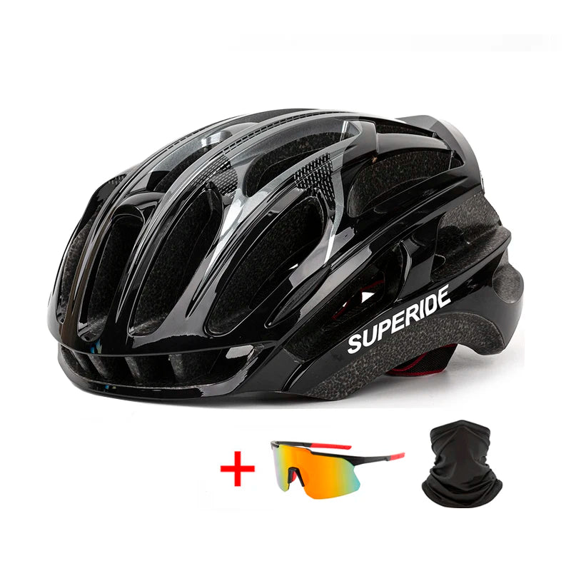 SUPERIDE Aero Cycling Helmet β Lightweight Anti-Impact MTB & Road Bike Helmet for Men & Women, Trail DH Racing