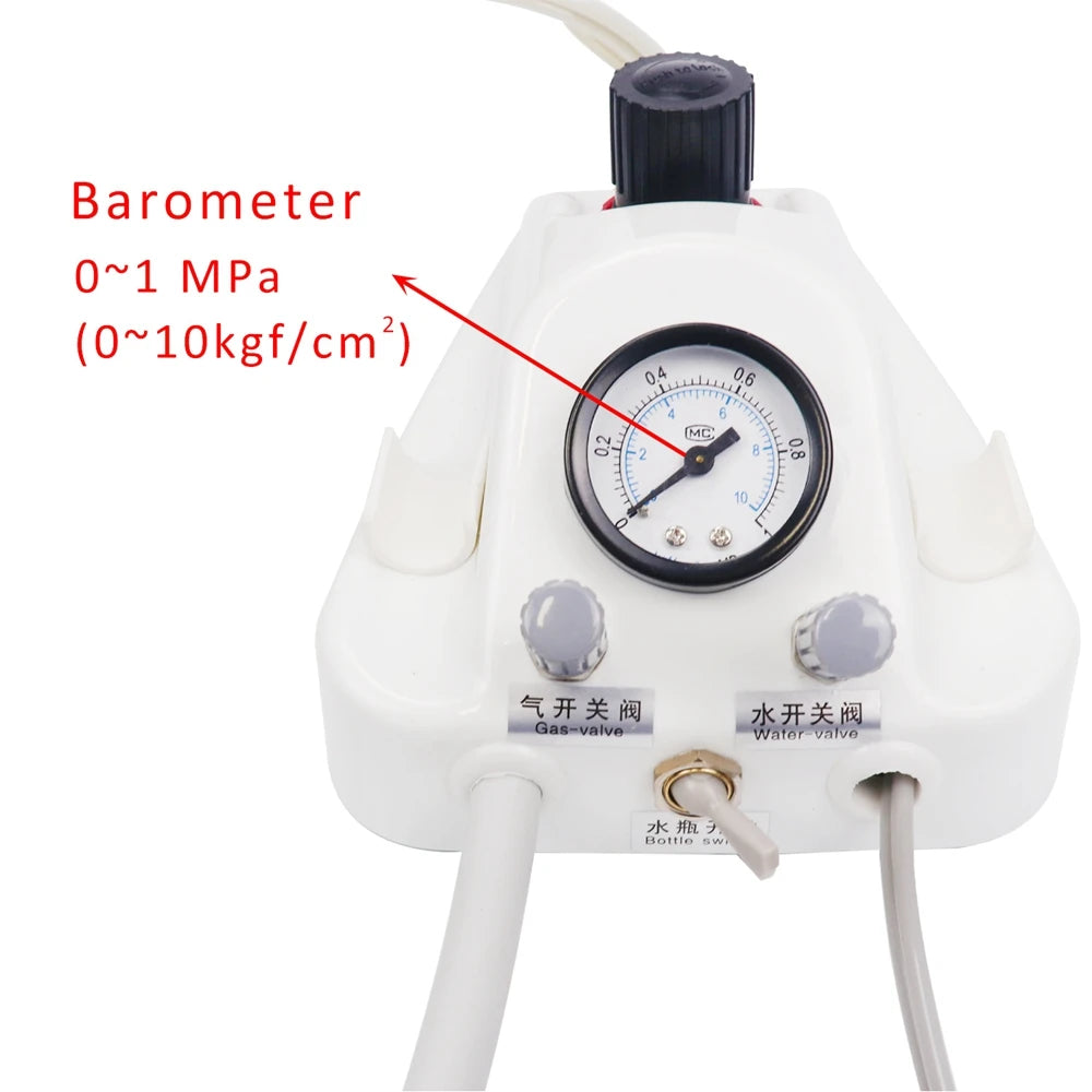 Portable Dental Turbine Unit β Works with Air Compressor, 3-Way Syringe, 2/4 Holes, Teeth Whitening Dentistry Equipment