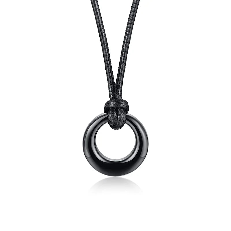 Circle of Life Eternity Love Karma Necklace – Memorial Pendant Ashes Jewelry for Women & Men, Keepsake Cremation Bracelets