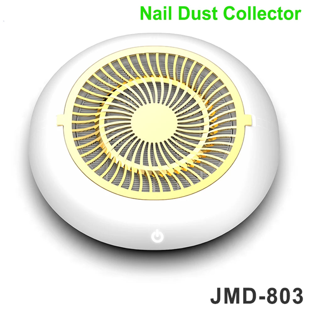 60W 35,000 RPM Nail Drill Machine with Vacuum Cleaner – Reusable Filter, Strong Nail Dust Collector, Professional Manicure Drill