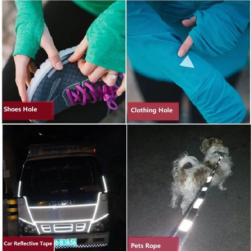Bright Silver Reflective Tape - Self-Adhesive Polyester Warning Fabric, 5cm Wide, EN471 Class 2