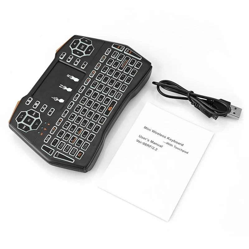 i8 Plus Mini Wireless Keyboard - 2.4GHz Air Mouse Remote With Touchpad For Android TV Box And PC