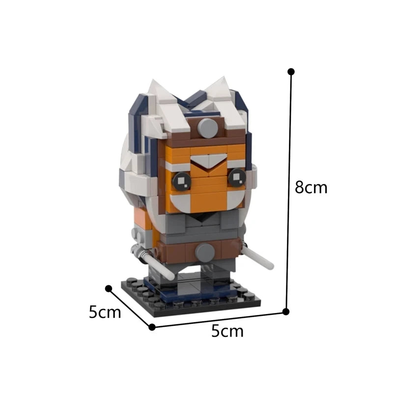 LEQUMOC Space Wars Building Block Figures Set – Vader, Anakin, Queen, Jar Binks & General Grievous Toy Bricks Gift for Kids
