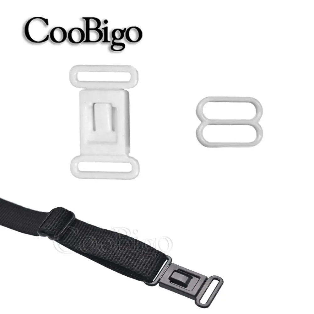 20 Sets 1/2" Adjustable Plastic Buckle Clips – Elastic Strap Bow Tie, Underwear & DIY Belt Fastener Accessories Set