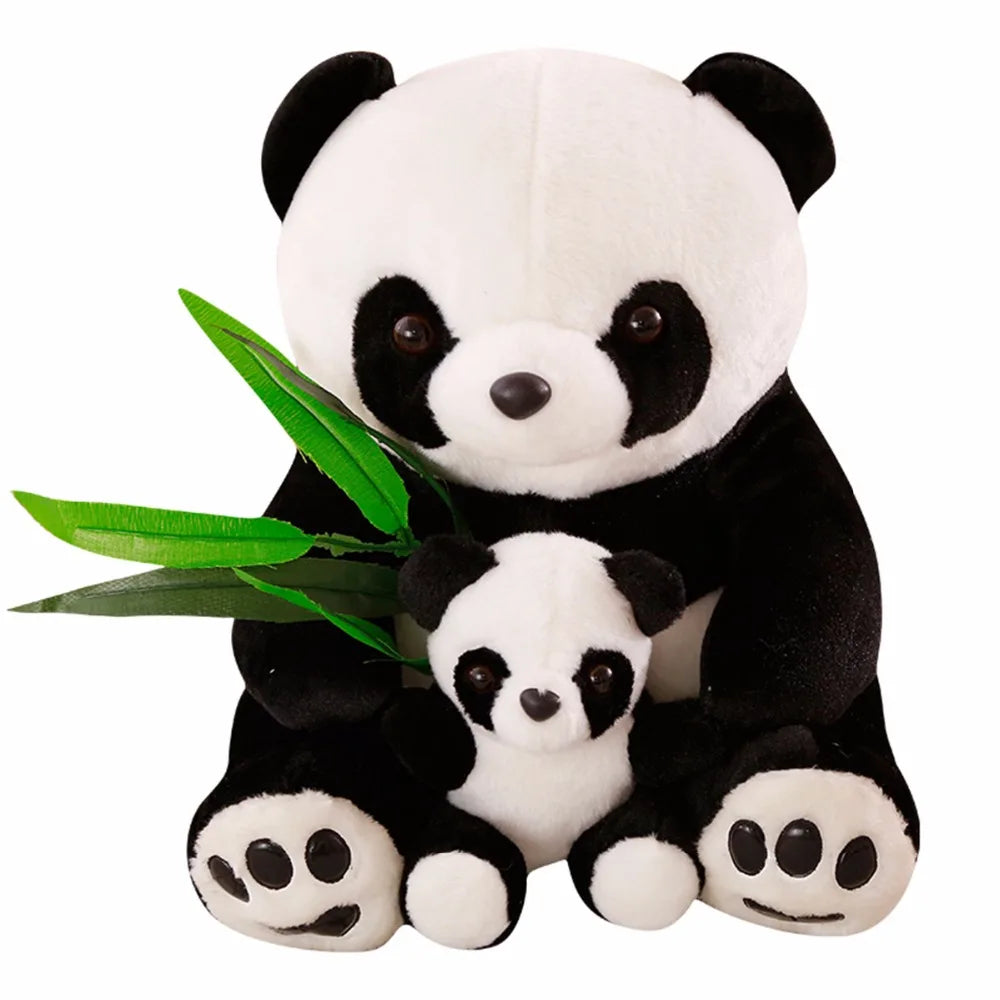 Panda Plush Toy Set - Cute Mother & Son Stuffed Animals for Kids, Girls, Gifts & Home Decor