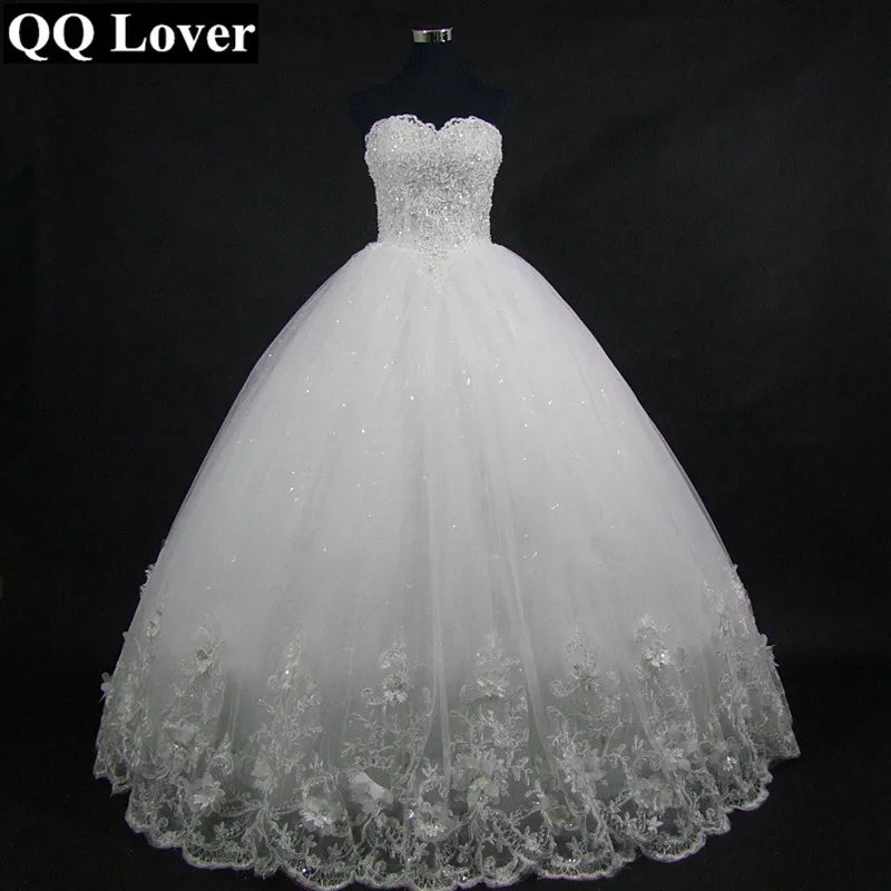 Luxury Lace Wedding Dress - Custom Vintage Plus Size Ball Gown Bridal Vestido De Noiva 2025