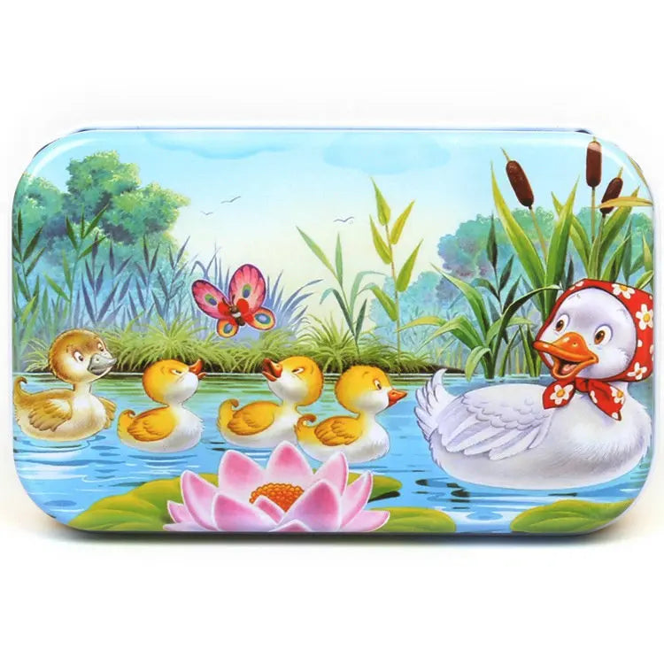60PCS Wooden Puzzle Toys – Cartoon Vehicle & Animal Jigsaw for Kids’ Learning & Educational Play