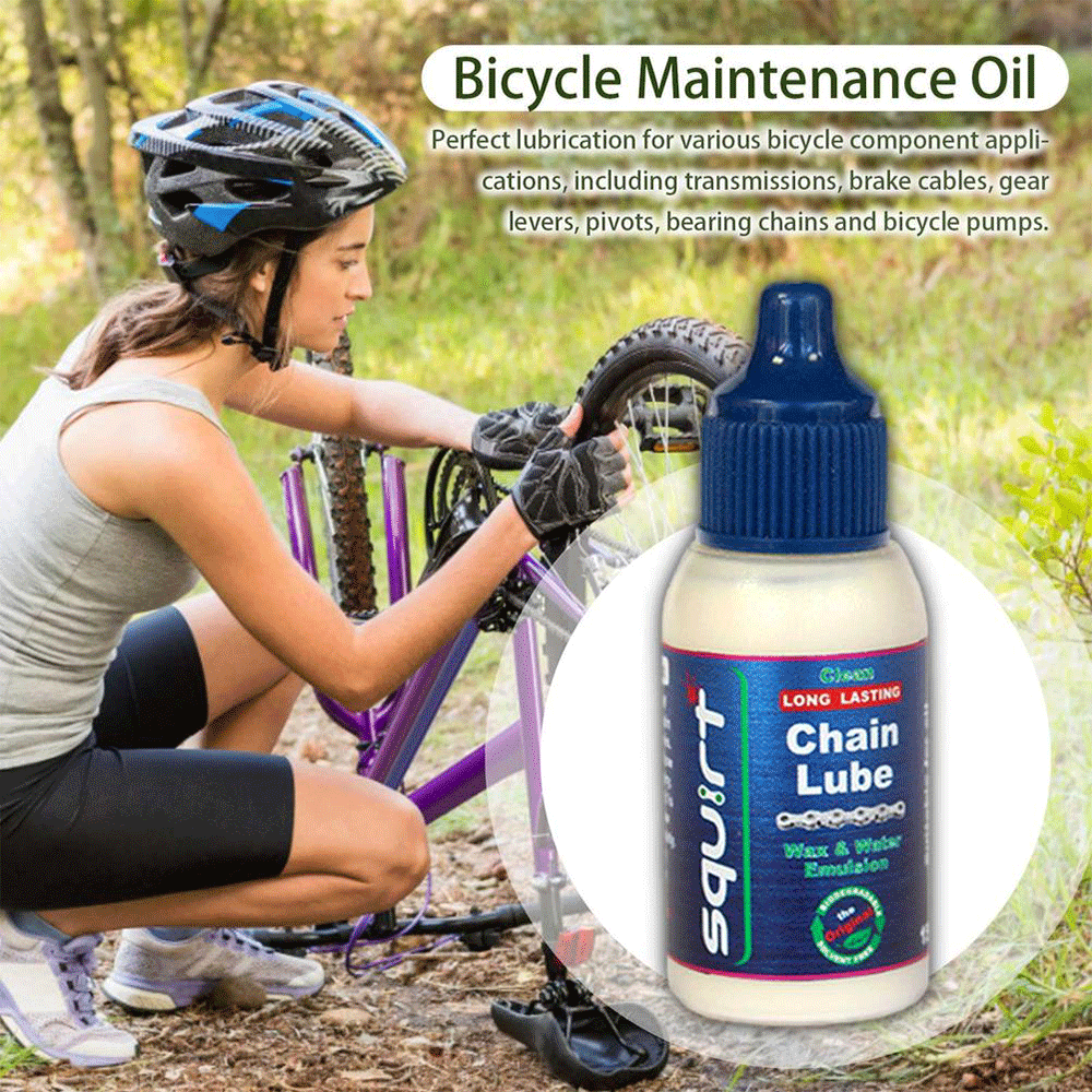 120ML Bicycle Chain Waxy Maintenance Oil – Dry Lube for MTB & Road Bike, Gear Oil for Chain, Fork, and Flywheel