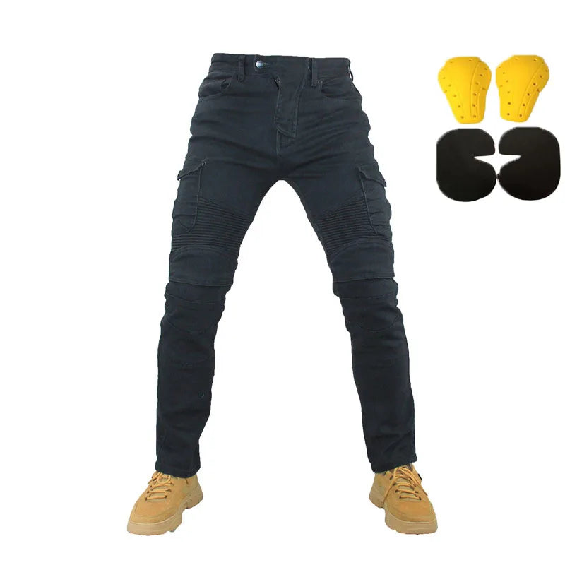 Motorcycle Jeans for Men – Featherbed Riding Trousers, Standard Version, Summer Car Ride Pants