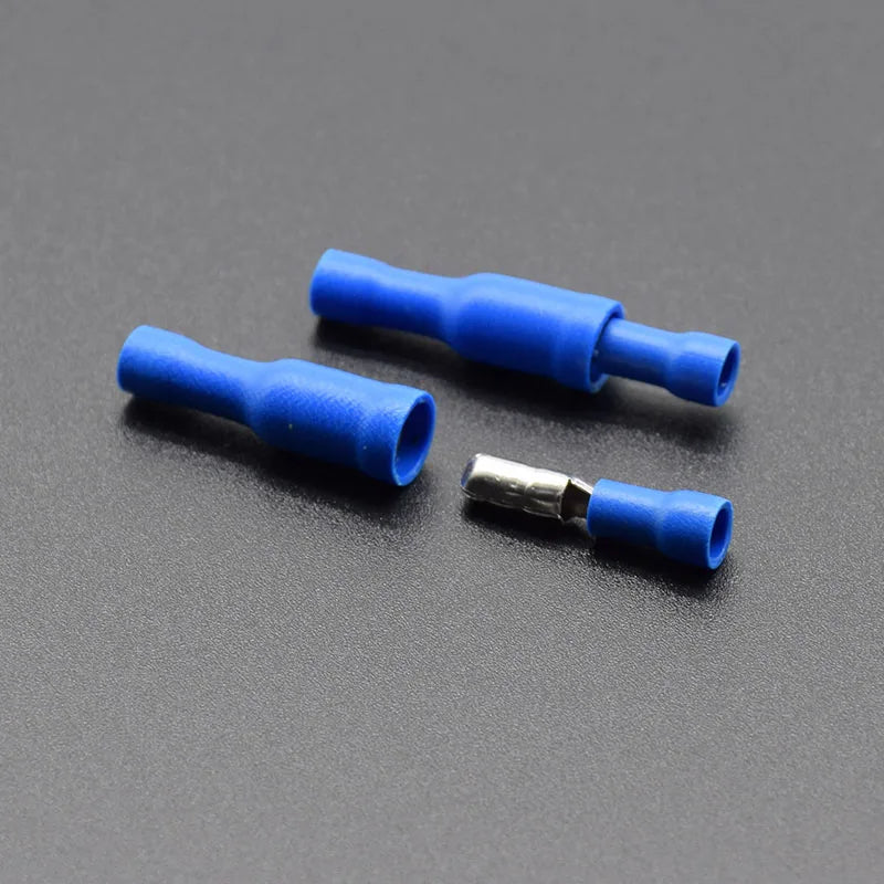 50/25/100pcs Male & Female Insulated Bullet Electrical Wire Connectors Crimp Terminal Kit for 22β16 AWG Audio & Automotive Wiring