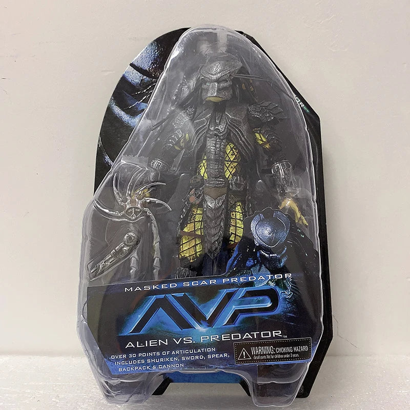 Celtic Predator Masked Action Figure β Movable Alien Toy Collectible Model for Kids and Fans